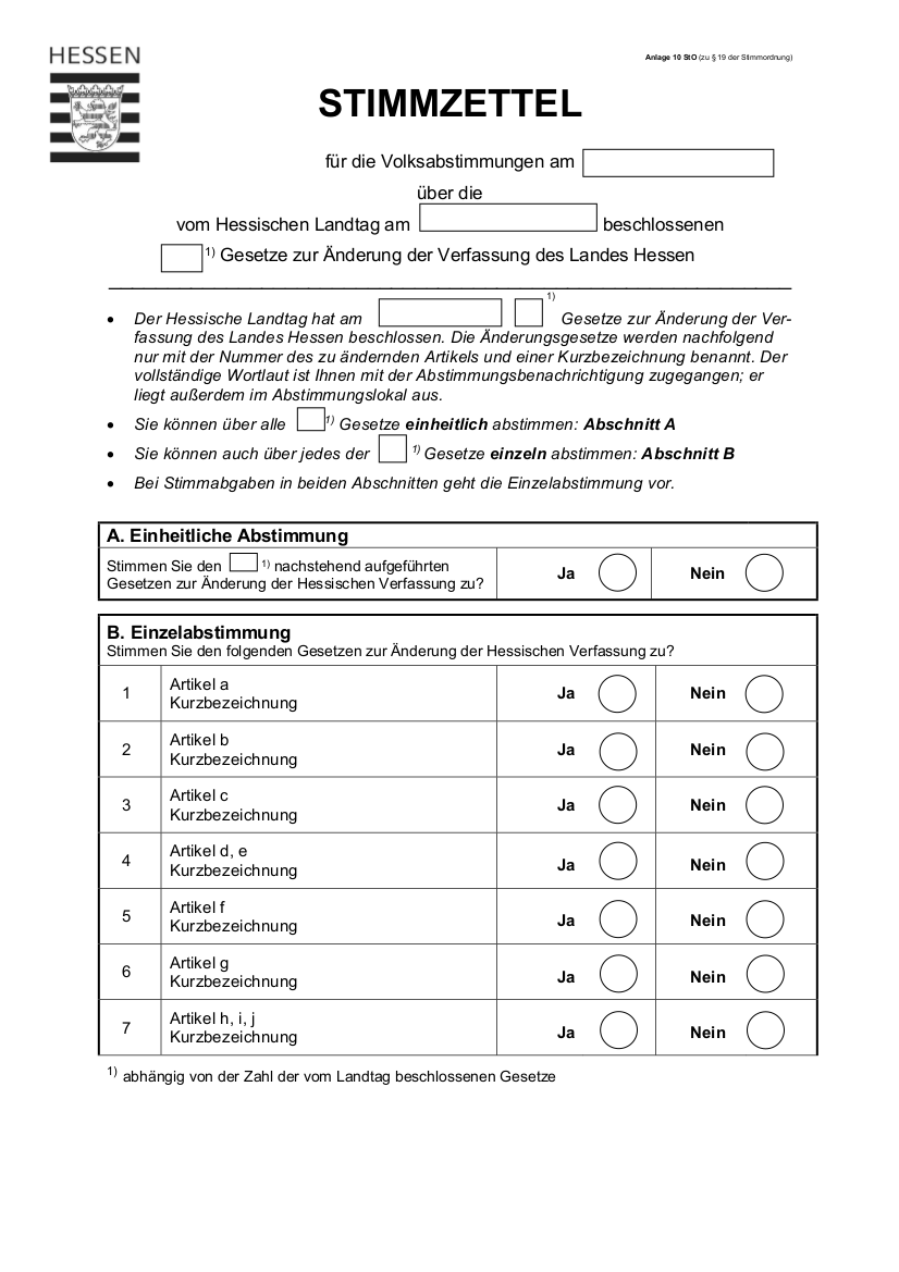 Musterstimmzettel